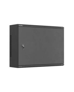 LANBERG Instalační skříň TPR 10" / 19" s MESH panelem 560 × 420 × 180 mm, černá(sestavená)
