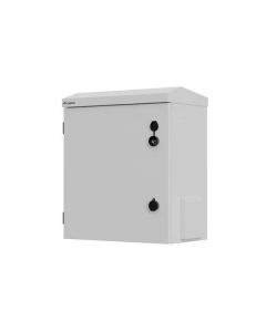 LANBERG Hermetický RACK rozvaděč 10" pro montáž na stěnu nebo stožár, IP55, 420 × 300 × 500 mm, šedý(sestavený