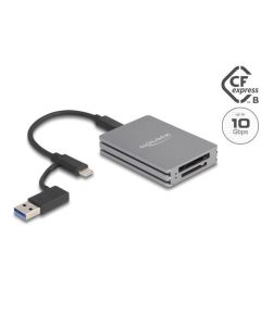 Delock USB Type-C čtečka karet pro paměťové karty SD a CFexpress typu B - poškozený obal