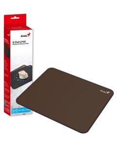 Genius G-Pad 270S, Podložka pod myš, 270×220×2mm, hladký textilní povrch, odolná proti rozlití tekutin,hnědá