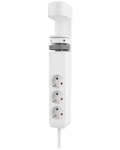 Neomounts DS22-840WH6  VOLT Desk Clamp socket with Quick-charge USB Ports, 3x type-F 230V, 1x USB-A 18W, 2x USB-C 20W
