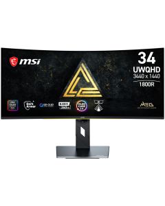 MSI MEG X/ 34,18"/ 3440x1440/ OLED/ 0,03ms/ 360Hz/ 300cd/m2/ 1,5M:1/ HDMI/ DP/ USB/ VESA/ černý