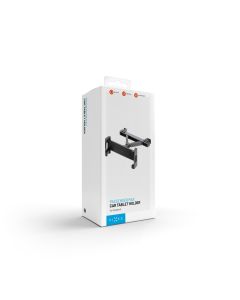 Univerzální držák pro tablety FIXED Passenger Max s uchycením do opěrky hlavy a posuvným ramenem, space gray