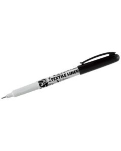 Textilní popisovač Centropen 2639 černý, tenký