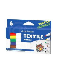 Textilní popisovač Centropen 2739 - sada 6 barev