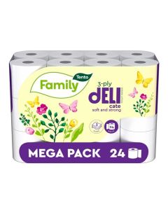 Toaletní papír Tento Family DELI, 3vrstvý, 24 ks