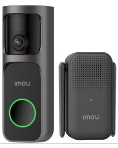 Imou chytrý domovní zvonek 3 Kit/ Wi-Fi/ 4Mpix/ 1920 x 1920/ H.265/ senzor pohybu/ IR přísvit/ černý/ CZ app