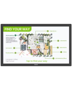 Philips panel –  55", VA - UHD, 24/7, 450 / 500cd, anti-glare, anti-fingerprint, HDMI, DP, USB, GLAN