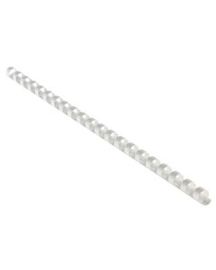 EUROSUPPLIES plastové hřbety/ formát A4/ 16mm/ bílé/ 100 pack