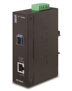 Planet IXT-705A průmyslový konvertor 10G/5G/2.5G/1G/100M / miniGBIC SFP+ 10GBASE-X, IP30, -40 až +75°C, dual power