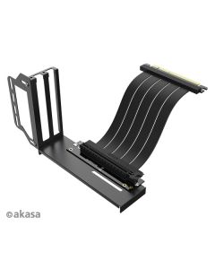 AKASA Riser black Pro, vertikálni VGA držák
