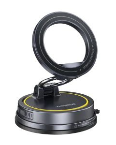 Baseus VC2 Flex Suction Cup Magnetický Držák do Auta Cosmic Black