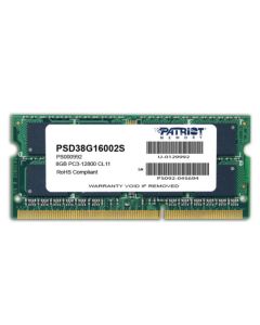 PATRIOT Signature 8GB DDR3 1600MHz / SO-DIMM / CL11 / PC3-12800