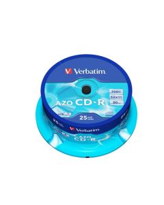 VERBATIM CD-R AZO 700MB, 52x, spindle 25 ks