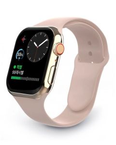 Swissten řemínek pro apple watch silikonový 42 / 44 / 45 / 49 mm pískově růžový
