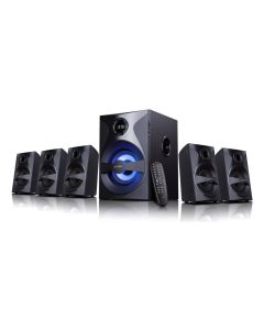 FENDA F&D repro F3800X/ 5.1/ 80W/ černé/ FM rádio/ USB/SD přehrávání/ dálkové ovládání