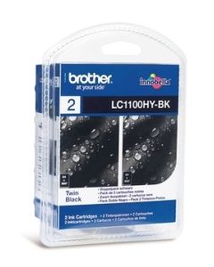 BROTHER inkoustová náplň LC-1100HY BKBP2/ multipack/ 2x černá