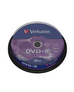 VERBATIM DVD+R AZO 4,7GB, 16x, spindle 10 ks