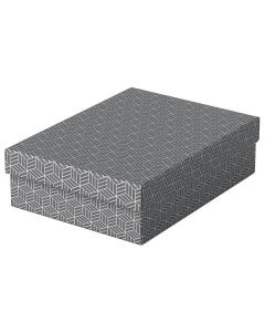 Krabice Esselte Home,střední, nízké, šedé, 3 ks