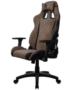 AROZZI herní židle AVANTI Soft Fabric Brown/ látkový povrch/ hnědá
