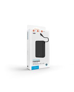 Powerbanka FIXED Zen 20 Loop s LCD displejem a výstupem 40W, 20 000 mAh, černá