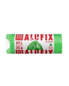 Pytle na odpad Alufix–zatah.,60l,16mic,20ks,zelené
