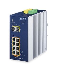 Planet IGS-10020HPT-U průmyslový L2 switch, 8x1Gb, 2x2.5Gb SFP, 8x PoE 802.3at 240W, 12-54VDC, -40~75°C, 1x USB, IP30