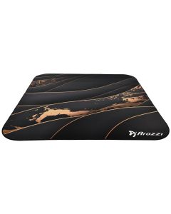 AROZZI Zona Quattro Black Gold/ ochranná podložka na podlahu/ 116 x 116 cm/ černozlatý design