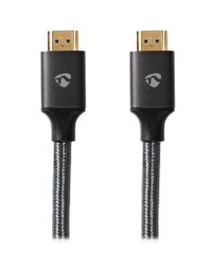 NEDIS PROFIGOLD Ultra High Speed HDMI 2.1 kabel/ 8K@60H/ zlacené konektory HDMI-HDMI/ bavlna/ antracit/ BOX/ 5m