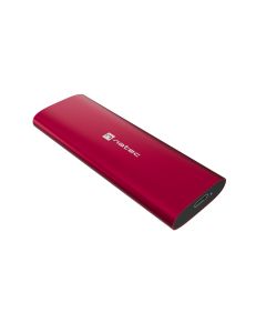 Externí box pro SSD Natec RHINO M.2 NVME LITE USB-C 3.2 GEN 2, hliníkové tělo, RUBY RED