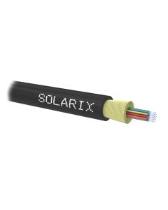 Solarix optický kabel DROP1000 24vl 9/125 4,0mm LS0H Fca černý, 500m, SXKO-DROP-24-OS-LS0H