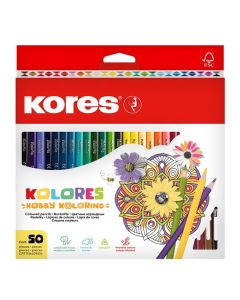 Pastelky Kores Kolores Mandalas,trojhran.,50 barev