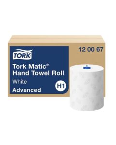 Papírové ručníky v roli Tork Matic, bílé, 2vrstvé