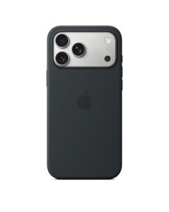 iPhone 17 Pro Max Silicone Case w MS – Black / SK