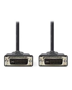 NEDIS kabel DVI/ 24+5pinová zástrčka DVI-I - 24+5pinová zástrčka DVI-I/ černý/ 2m