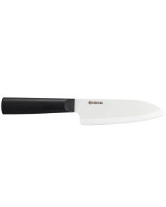 Kyocera Nůž Santoku 14 cm, bílá čepel, černá rukojeť