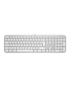 Logitech klávesnice MX Keys S/ bezdrátová/ Bluetooth/ USB-C/ US layout/ bílo-šedá