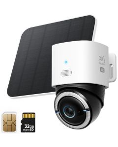 Anker Eufy S330 4G LTE Solar/ PTZ/ 4K/ 130°/ AI detekce/ mic+repro/ Wi-Fi/ bílá