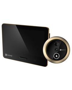 EZVIZ chytré kukátko EP4/ Wi-Fi/ 4K UHD (8 Mpix)/ 5,5" dotykový displej/ IP54/ zlaté