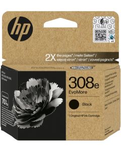 HP 308e Černá EvoMore originální inkoustová kazeta