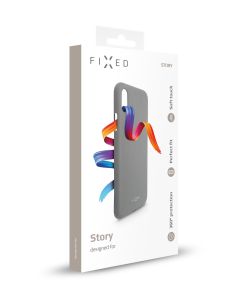 Zadní pogumovaný kryt FIXED Story pro Apple iPhone 11 Pro, šedý