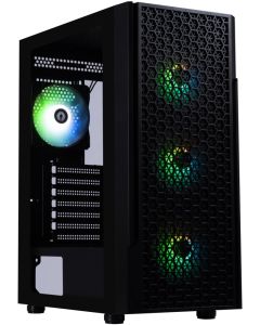 BitFenix skříň Proton / ATX / 4x 120 mms FRGB fan / USB 3.0 / 2x USB 2.0 / tvrzené sklo / černá