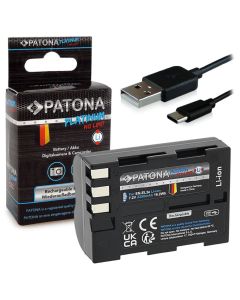 PATONA baterie pro foto Nikon EN-EL3E 2250mAh Li-Ion Platinum USB-C nabíjení