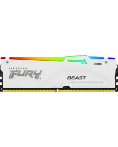 Kingston FURY Beast/DDR5/64GB/5200MHz/CL40/4x16GB/RGB/White
