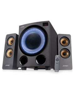 FENDA F&D repro F770X/ 2.1/ 76W/ černé s RGB/ BT5.0/ FM rádio/ USB přehrávání/ optický vstup/ dálkové ovládání
