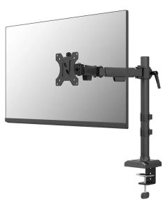 Neomounts NERO Single Flat Screen Desk Mount 10-32" (phone holder+Quick-fix clamp/grommet)