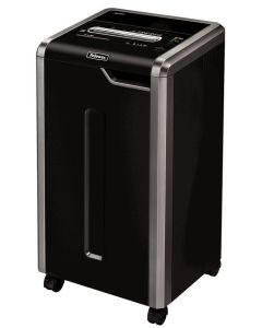 FELLOWES skartovač 325 i/ přímý řez 5,8 mm/ objem koše 83 l/ stupeň utajení P-2/ černý