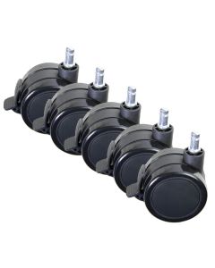 AROZZI Wheel Pack PU Lockable XL/ univerzální sada zamykatelných náhradních koleček pro herní židle