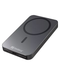 Sandberg Magnet Wireless Powerbank 5000 ALU