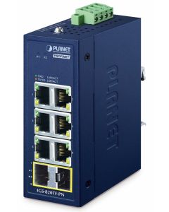Planet IGS-820TF-PN průmyslový L2 switch, 6x1Gb, 2x1GBASE-X SFP, dual power (9-48VDC / 24VAC), -40~75°C, IP30